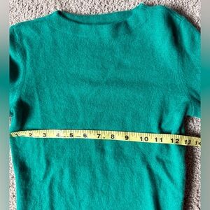 Talbots Kids Green Cashmere Scoop Neck